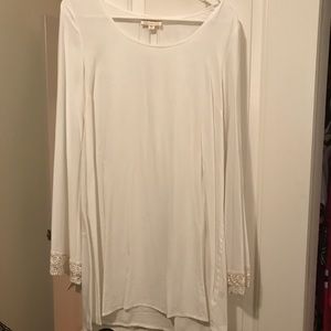 Boho white dress **AVAILABLE UNTIL 10/1**